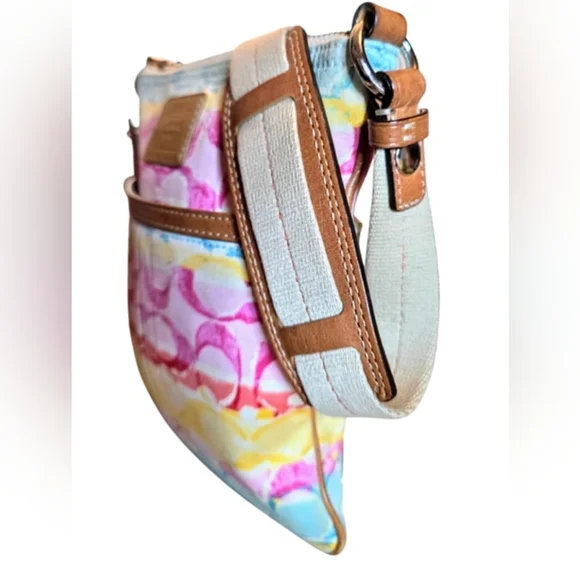 Coach Hampton Stripe Swingpack Crossbody Bag - Picture 7 of 16